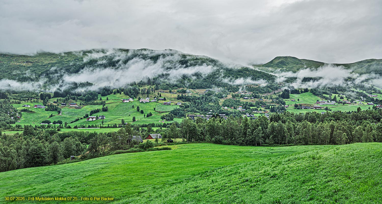 Frå Myrkdalen klokka 07.25