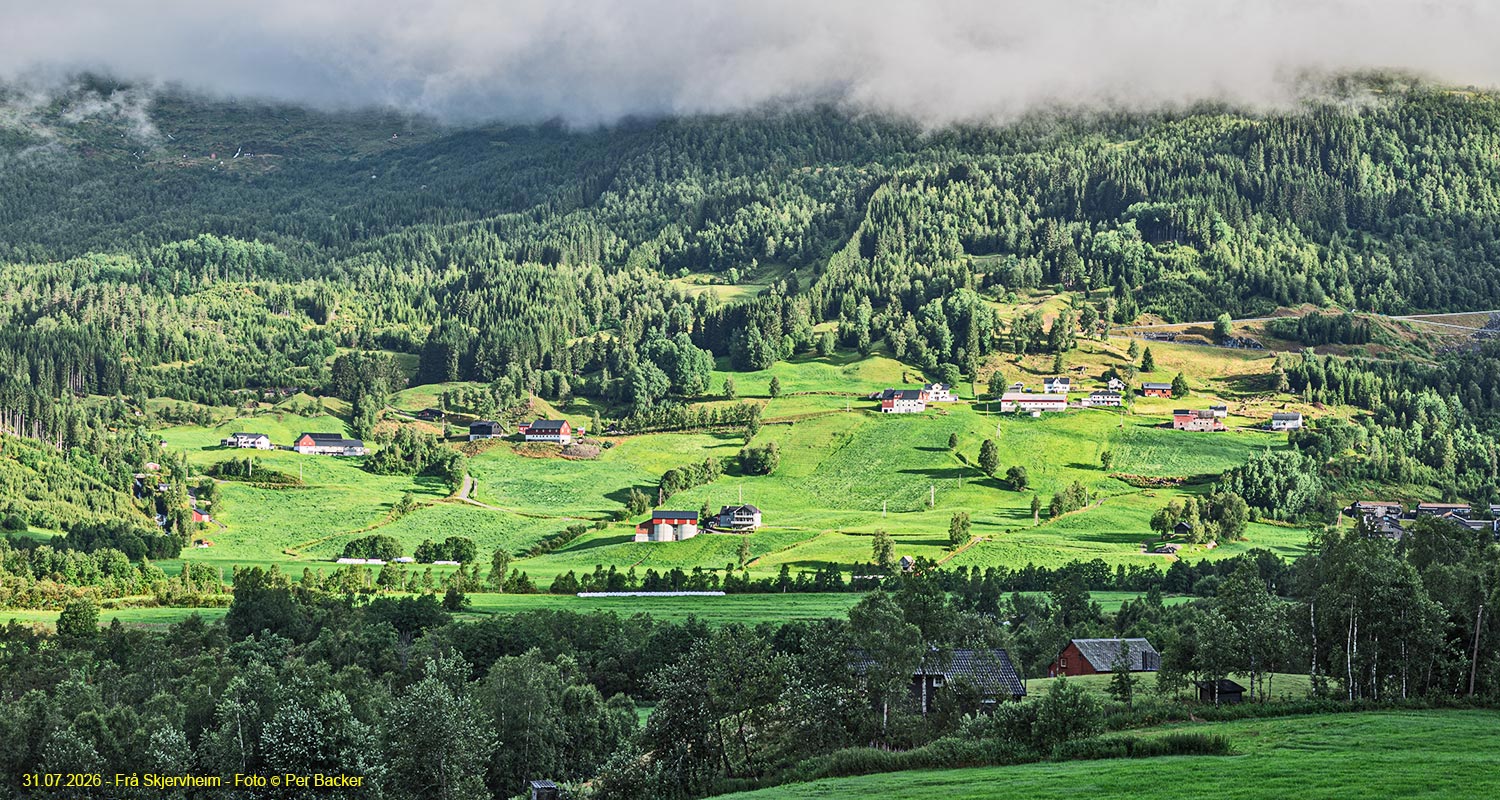 Frå Skjervheim klokka 07.35