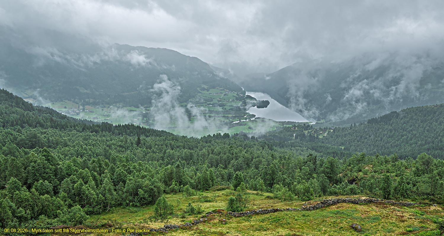 Myrkdalen sett frå Skjervheimsstølen