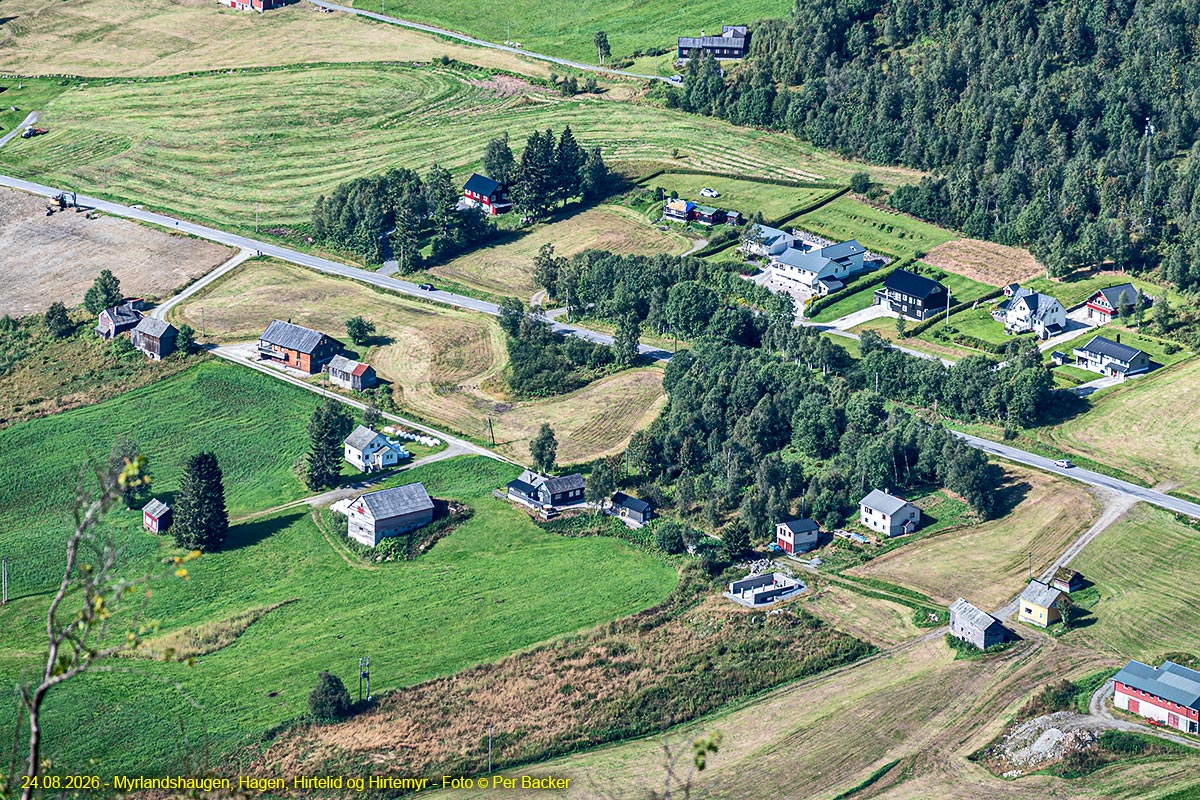 Myrklandshaugen, Hagen, Hirtelid og Hirtemyr