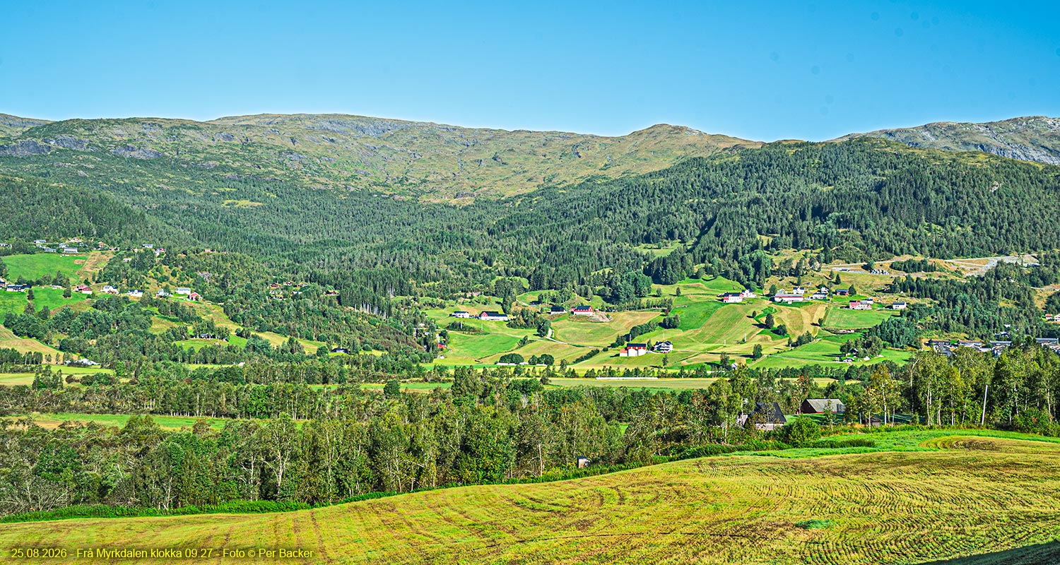 Frå Myrkdalen klokka 09.27