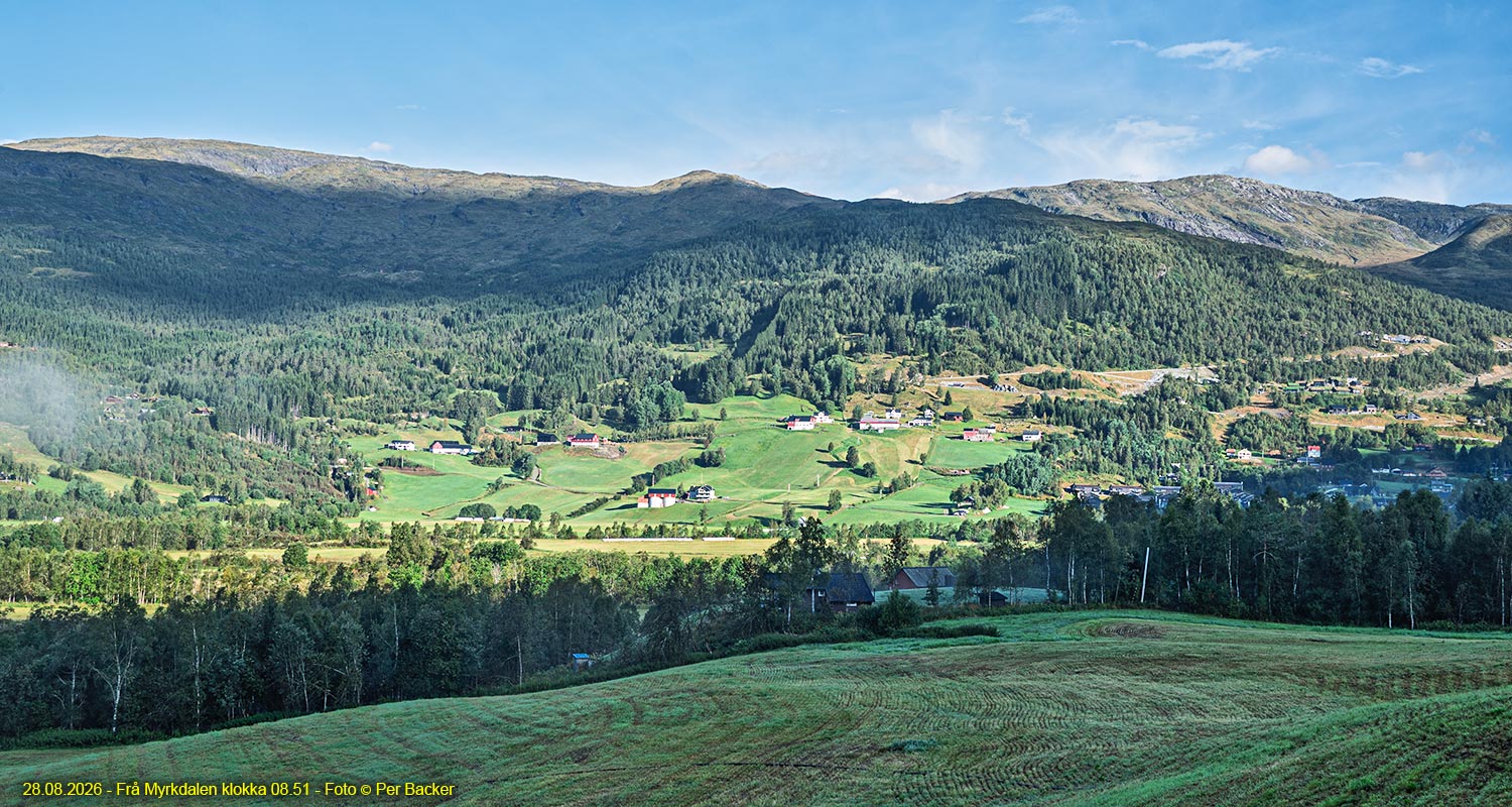Frå Myrkdalen klokka 08.51