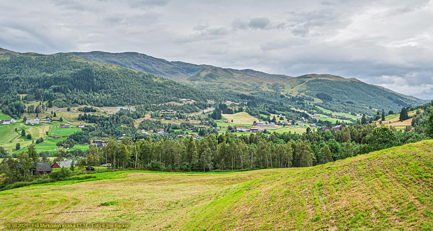 Frå Myrkdalen klokka 13.34