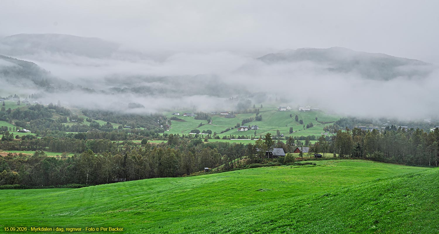 Myrkdalen i dag, regnver