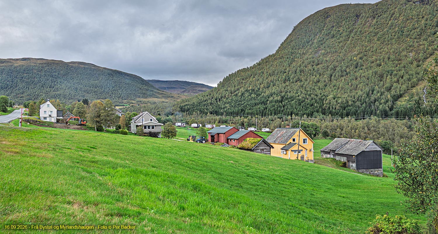 Frå Bystøl og Myrlandshaugen